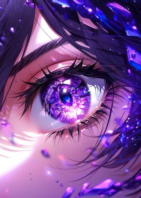 Purple Anime Eye