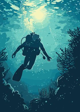 Dive Diver Watersports Metal Plaque Poster Pub Wall Decor Wall