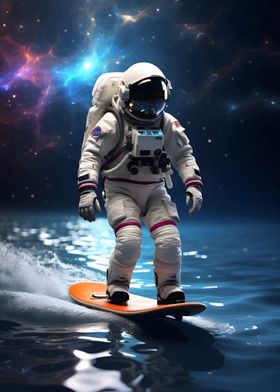 Surfing Astronaut