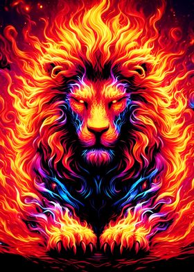 Flame lion