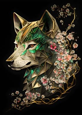 Wolf Cherry Blossoms dark