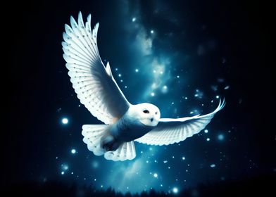Raptor Snow Owl Night Fly