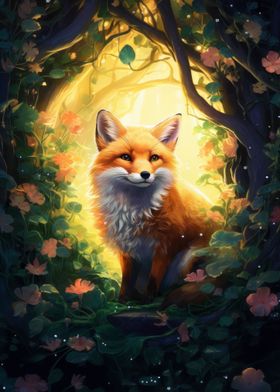 Fox In Forest
