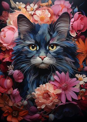 cute cat flower