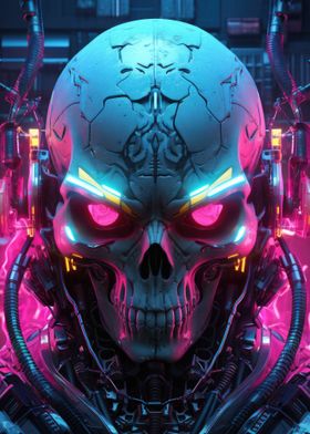 Cyberpunk Skull