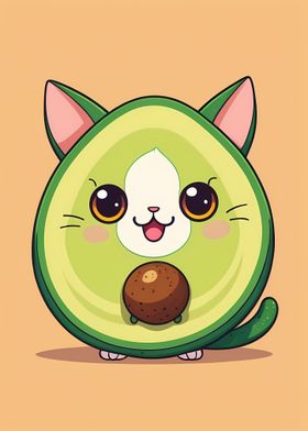 Cute Anime Avocato