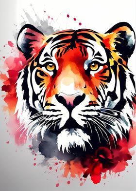 Watercolor Tiger