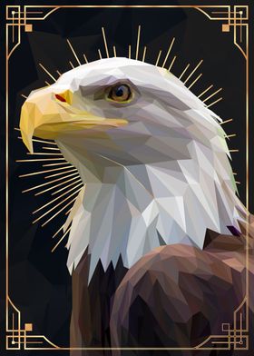 Golden Luxury Bald Eagle