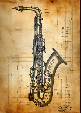 Saxophone Sketch