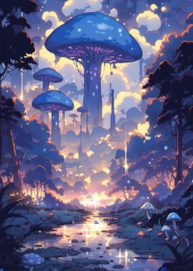 Fantasy Mushroom World 01