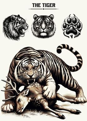 Tiger Vintage Poster