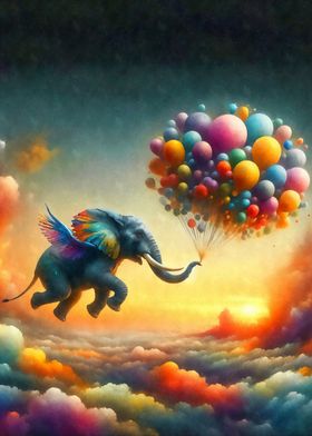 Elephant and Balloons