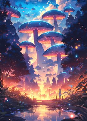 Fantasy Mushroom World 02