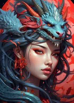 Dragon Japanese Girl