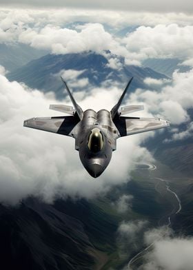 F22 Raptor Jet Clouds