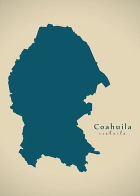 Coahuila Mexico map