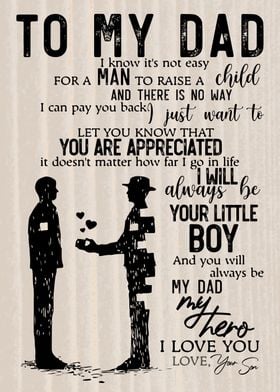 To My Dad From Son gift