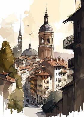 Bern Switzerland Painting