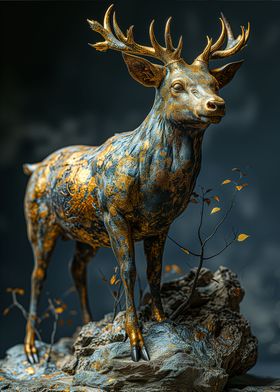 Majestic Deer Statue