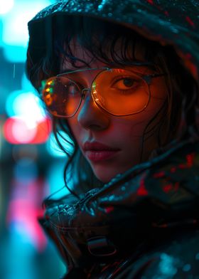 Potrait Cyberpunk Girl 02