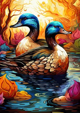 Ducks Posters: Art, Prints & Wall Art