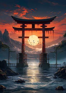 anime japanese gate