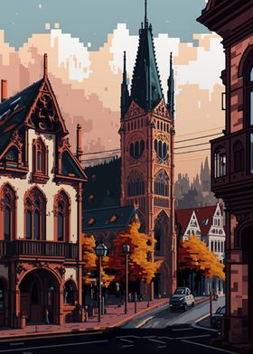 Freiburg Pixel Art