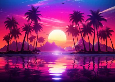 Tropical Horizon Hues