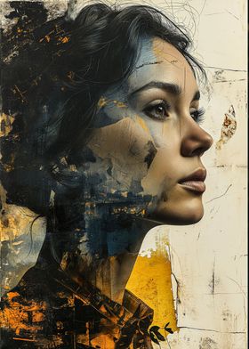 Woman in Dark Gold