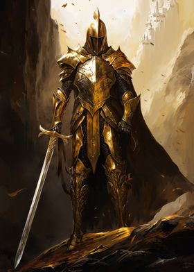 Majestic Golden Guardian