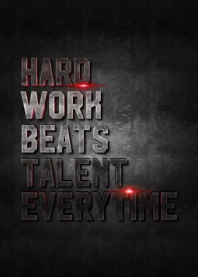 hard work beats talent