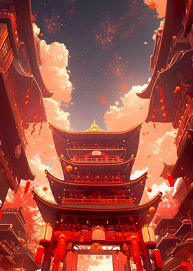 Chinese street building