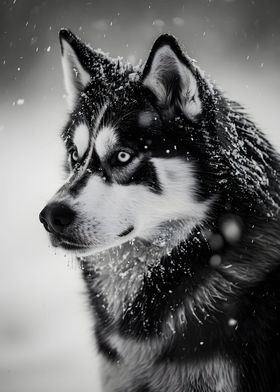 Husky Photography in snow