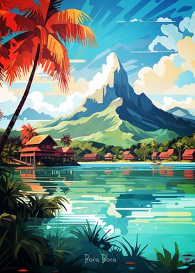 BORA BORA Oil Painting