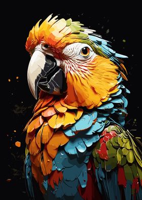 Parrot Animal Splatter