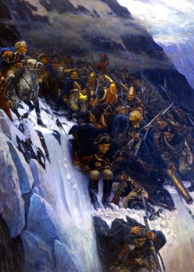 Suvorov Crossing the Alps