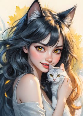 Catgirl Anime Girl