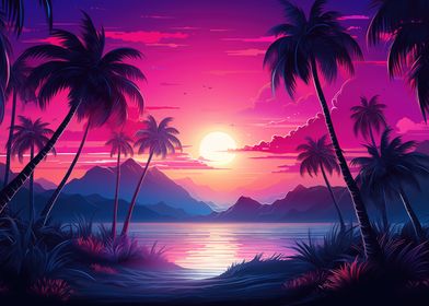 Synthwave Sunset Escape