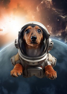 Dachshund Pup in Space