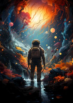 astronaut in space