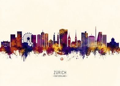 Zurich Switzerland Skyline