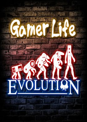 Gamer Life Evolution Neon 