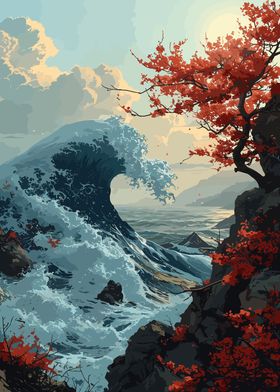 The great wave of kanagawa