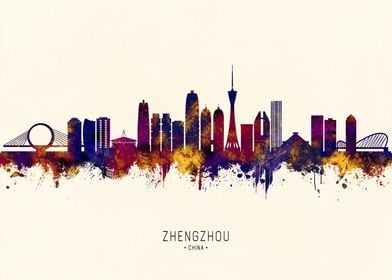 Zhengzhou China Skyline