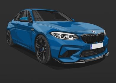 BMW M2 F87 Blue