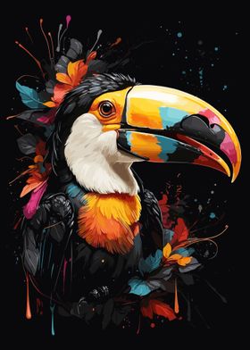 Toucan Animal Splatter