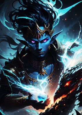 Djinn God Thunder Poster