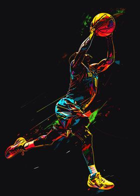 Basketball in pop art