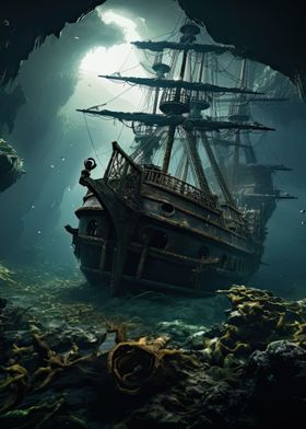 Sunken Pirate Ship