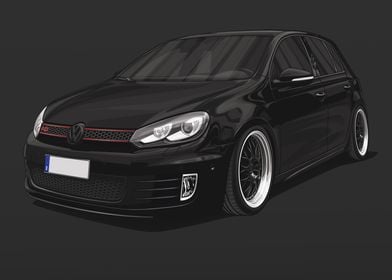 VW Golf MK6 GTI Black